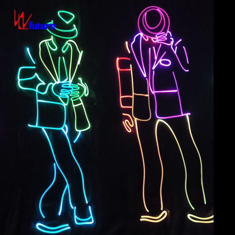 Gulerod fjende fatning Future LED luminescent clothing handsome Michael Jackson optical fiber  luminescent suit