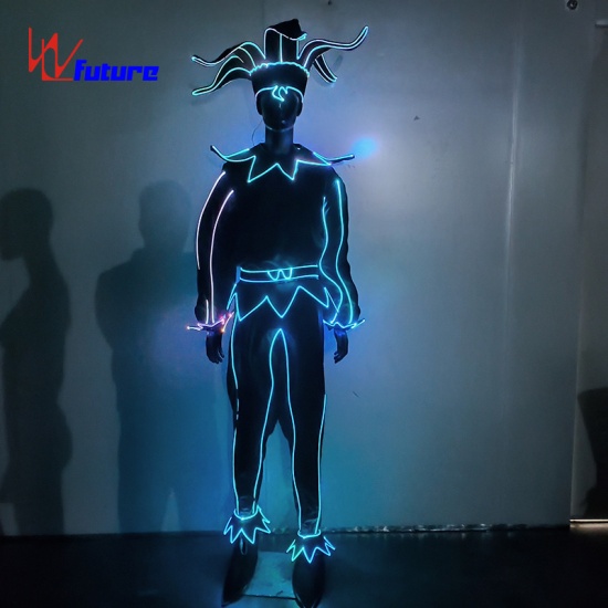 Fiber optic Circus light up clown costume