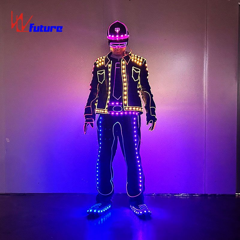 LED发光舞蹈服男士舞蹈套装