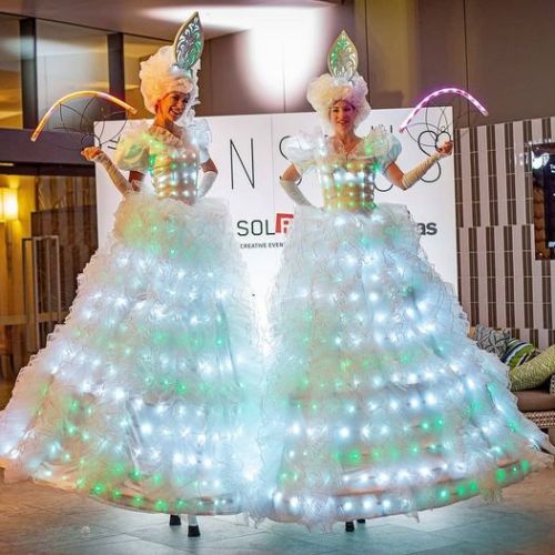 LED clothing on a large scale light dance will have a good momentum of development