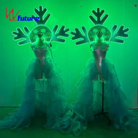 Creative Snow girl Light up performance costume