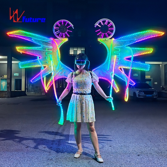 LED发光齿轮异形翅膀背架