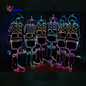 433无线控制 led light up tron 舞蹈服装WL-150