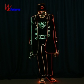 Hot!!! Programmable Controller LED's Tron dance costumes LED's performances wear hip hop dance costumes WL-195