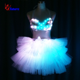 未来发光少女短裙性感LED发光舞蹈裙子WL-214