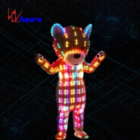 未来个性定制道具仿真泰迪熊吉祥物LED发光服装WL-228