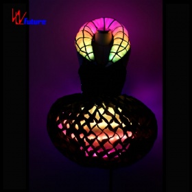 Black hollow mesh inflatable LED skirt WL-09