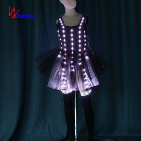 未来定制LED发光服装少女的紧身短裙舞台演出芭蕾舞裙子WL-304