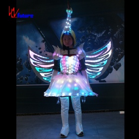 未来定制LED服装白鹤仙子服装动物扮演衣服WL-256