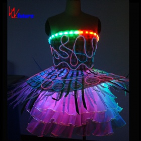 未来LED发光服女孩裙子WL-012