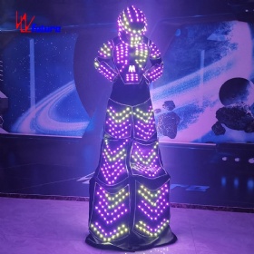 全彩色 led 机器人舞蹈服装可编程的宇航员发光服装WL-276
