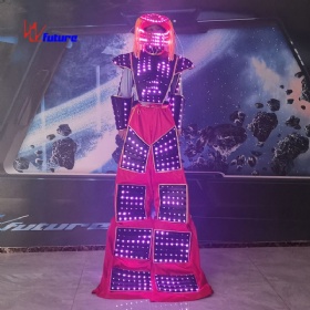 Predator LED stilt robot suit