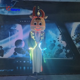 Cute cow LED luminous props costume