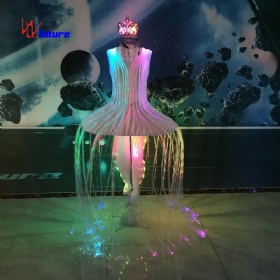 Fiber-optic luminous tutu