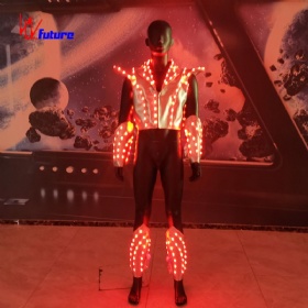 Magic Light Emitting led Silver vest