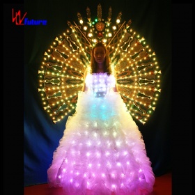 Led Luminous Peacock Wings Wedding Dress WL-018