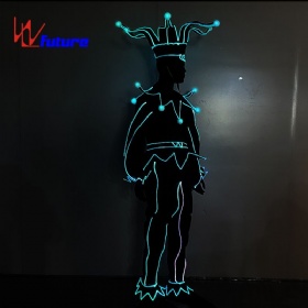 Luminous fiber optic dance costume