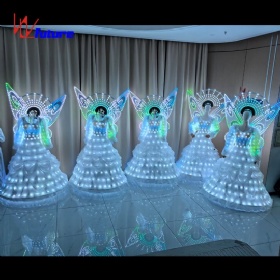 led light skirt Luminous butterfly headdress with wings