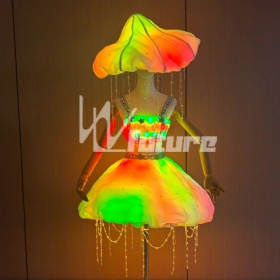 Led glowing jellyfish light strip skirt