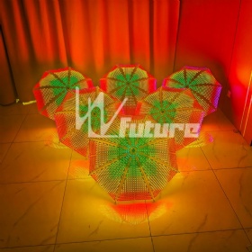 Led light-illuminated umbrella