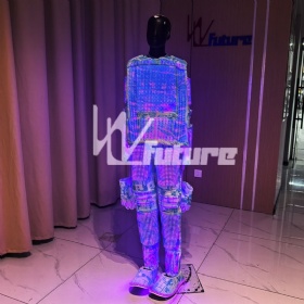 LED illuminated display clothing