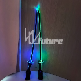 Fiber optic luminous warrior suit