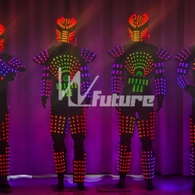 LED-lit warrior suit