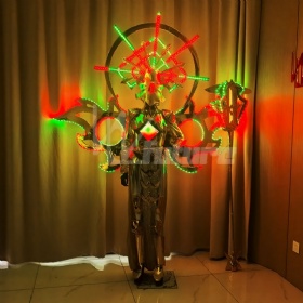 LED Sun Goddess Light-Reflective Costume
