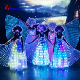 Future LED light skirt in the dark skirt sparkles colorful programmable control luminous chorus clothing