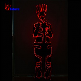 Features custom Clown Grimace color changing fiber light emitting clothing WL-53