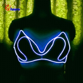 Future fiber light clothing nightclub sexy stripper bra WL-98