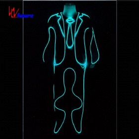 全色变光纤发光在黑暗的舞蹈服装定制发光 led 西装WL-107